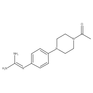 N-[4-(4-acetylpiperazin-1-yl)phenyl]guanidine Structure