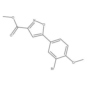 Methyl 5-(3-bromo-4-methoxyphenyl)isoxazole-3-carboxylate Structure