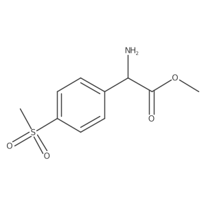 Methyl 2-amino-2-(4-methanesulfonylphenyl)acetate Structure