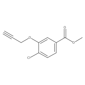 Methyl 4-chloro-3-(prop-2-ynyloxy)benzoate结构式
