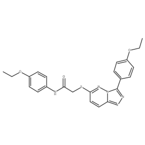 N-(4-ethoxyphenyl)-2-((3-(4-ethoxyphenyl)-[1,2,4]triazolo[4,3-b]pyridazin-6-yl)thio)acetamide Structure