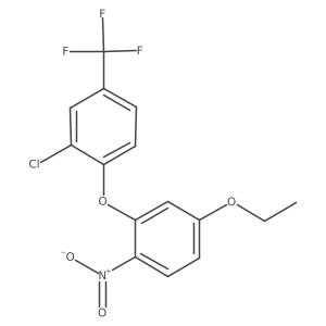 2-[2-Chloro-4-(trifluoromethyl)phenoxy]-4-ethoxy-1-nitrobenzene结构式