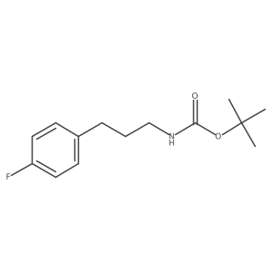[3-(4-Fluoro-phenyl)-propyl]-carbamic acid tert-butyl ester结构式