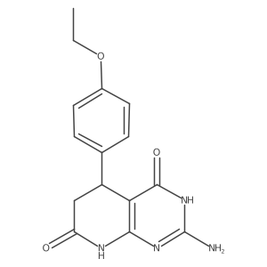 2-amino-5-(4-ethoxyphenyl)-4-hydroxy-5,8-dihydropyrido[2,3-d]pyrimidin-7(6H)-one Structure