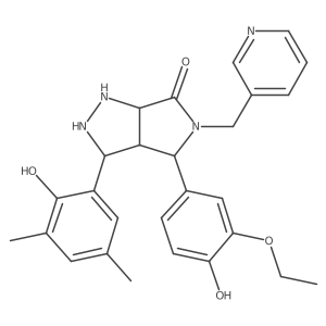4-(3-Ethoxy-4-hydroxyphenyl)-3-(2-hydroxy-3,5-dimethylphenyl)-5-(pyridin-3-ylmethyl)-1,2,3,3a,4,6a-hexahydropyrrolo[3,4-c]pyrazol-6-one Structure