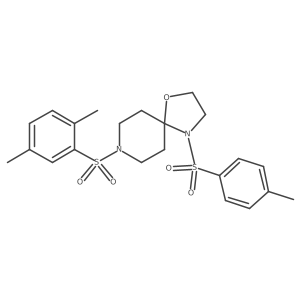 8-((2,5-Dimethylphenyl)sulfonyl)-4-tosyl-1-oxa-4,8-diazaspiro[4.5]decane Structure