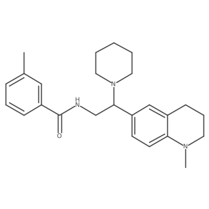3-methyl-N-(2-(1-methyl-1,2,3,4-tetrahydroquinolin-6-yl)-2-(piperidin-1-yl)ethyl)benzamide Structure