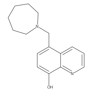5-(Azepan-1-ylmethyl)quinolin-8-ol结构式