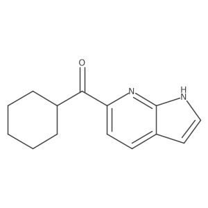 Cyclohexyl(1H-pyrrolo[2,3-B]pyridin-6-YL)methanone结构式
