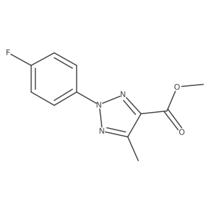 methyl 2-(4-fluorophenyl)-5-methyl-2H-1,2,3-triazole-4-carboxylate Structure