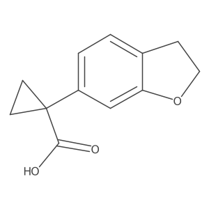 1-(2,3-Dihydrobenzofuran-6-yl)cyclopropanecarboxylic acid结构式