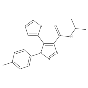 5-(furan-2-yl)-1-(4-methylphenyl)-N-(propan-2-yl)-1H-1,2,3-triazole-4-carboxamide Structure