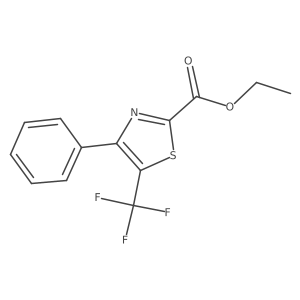 4-Phenyl-5-trifluoromethylthiazole-2-carboxylic acid ethyl ester Structure