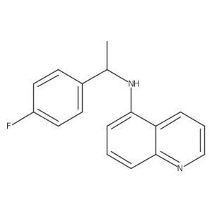N-[1-(4-Fluorophenyl)ethyl]-5-quinolinamine结构式