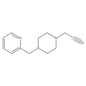 (4-Pyridin-2-ylmethyl-piperazin-1-yl)-acetonitrile结构式