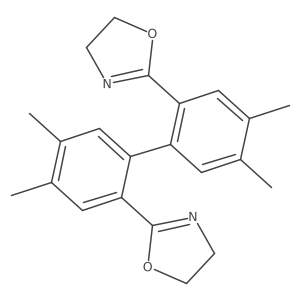 2,2'-(4,4',5,5'-Tetramethyl-[1,1'-biphenyl]-2,2'-diyl)bis(4,5-dihydrooxazole) Structure