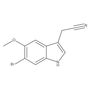2-(6-Bromo-5-methoxy-1H-indol-3-yl)acetonitrile结构式