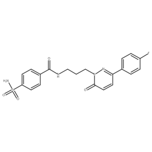 N-{3-[3-(4-fluorophenyl)-6-oxo-1,6-dihydropyridazin-1-yl]propyl}-4-sulfamoylbenzamide结构式