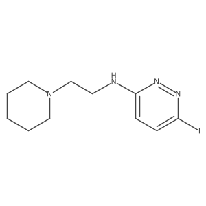 6-Iodo-N-[2-(1-piperidinyl)ethyl]-3-pyridazinamine结构式