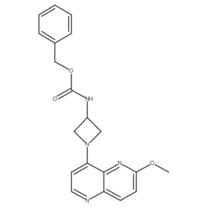 [1-(6-Methoxy-[1,5]naphthyridin-4-yl)-azetidin-3-yl]-carbamic acid benzyl ester Structure