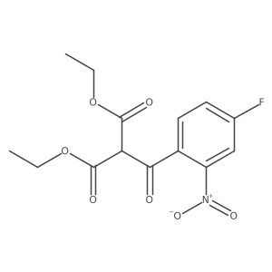 1,3-Diethyl 2-(4-fluoro-2-nitrobenzoyl)propanedioate Structure