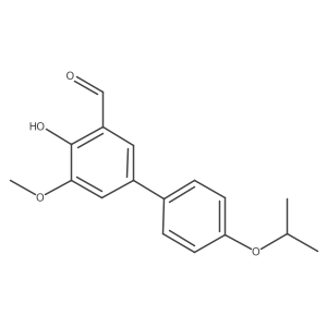 4-Hydroxy-5-methoxy-4'-(1-methylethoxy)[1,1'-biphenyl]-3-carboxaldehyde Structure