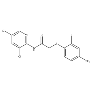 2-[(4-Amino-2-fluorophenyl)thio]-N-(3,5-dichloro-2-pyridinyl)acetamide Structure