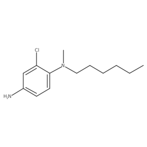 2-chloro-1-N-hexyl-1-N-methylbenzene-1,4-diamine结构式