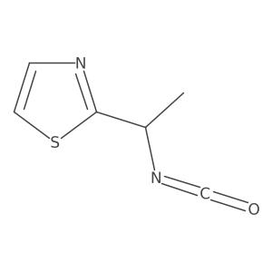 2-(1-Isocyanatoethyl)-1,3-thiazole结构式