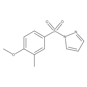 1-(4-methoxy-3-methylbenzenesulfonyl)-1H-pyrazole Structure