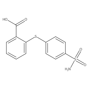2-[(4-Sulfamoylphenyl)sulfanyl]benzoic acid Structure