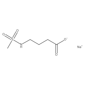 Sodium 4-methanesulfonamidobutanoate Structure