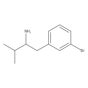 1-(3-Bromophenyl)-3-methylbutan-2-amine Structure