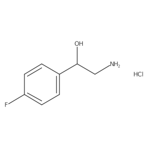 (R)-2-amino-1-(4-fluoro-phenyl)-ethanol hydrochloride Structure