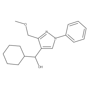 cyclohexyl[3-(methoxymethyl)-1-phenyl-1H-pyrazol-4-yl]methanol Structure