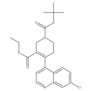 1-(1,1-Dimethylethyl) 3-ethyl 4-(7-chloro-4-quinolinyl)-5,6-dihydro-1,3(2H)-pyridinedicarboxylate Structure