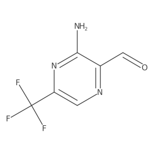 3-Amino-5-(trifluoromethyl)-2-pyrazinecarboxaldehyde Structure