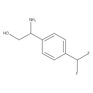 (R)-2-Amino-2-(4-(difluoromethyl)phenyl)ethan-1-OL结构式