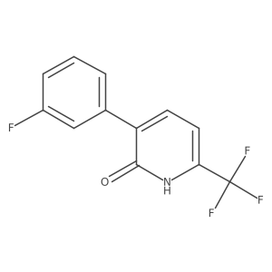 3-(3-Fluorophenyl)-6-(trifluoromethyl)pyridin-2-ol结构式