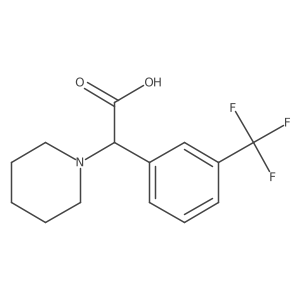 2-(Piperidin-1-yl)-2-(3-(trifluoromethyl)phenyl)acetic acid Structure