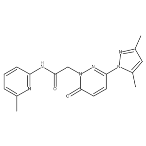 2-(3-(3,5-dimethyl-1H-pyrazol-1-yl)-6-oxopyridazin-1(6H)-yl)-N-(6-methylpyridin-2-yl)acetamide Structure