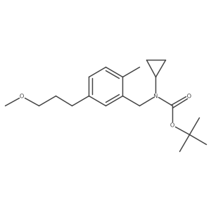1,1-Dimethylethyl cyclopropyl({2-methyl-5-[3-(methyloxy)propyl]phenyl}methyl)carbamate Structure