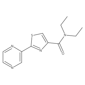 N,N-diethyl-2-(pyrazin-2-yl)thiazole-4-carboxamide Structure