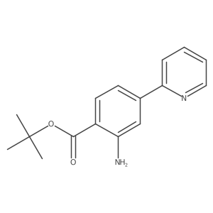 1,1-Dimethylethyl 2-amino-4-(2-pyridinyl)benzoate结构式