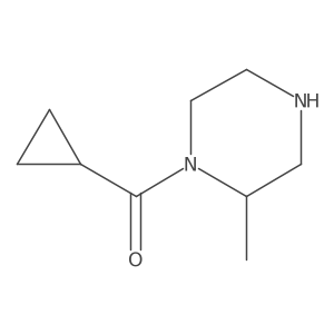 1-Cyclopropanecarbonyl-2-methylpiperazine结构式