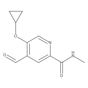5-Cyclopropoxy-4-formyl-N-methylpicolinamide Structure