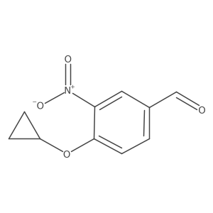 4-Cyclopropoxy-3-nitrobenzaldehyde Structure