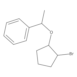 (1-[(2-Bromocyclopentyl)oxy]ethyl)benzene Structure