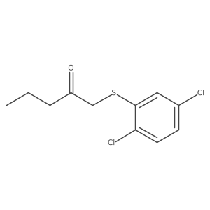 1-[(2,5-Dichlorophenyl)sulfanyl]pentan-2-one Structure