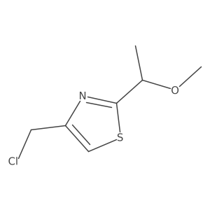 4-(Chloromethyl)-2-(1-methoxyethyl)-1,3-thiazole Structure